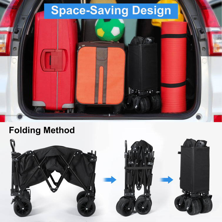 Himimi Folding Garden Carts with Wheels Wayfair Canada